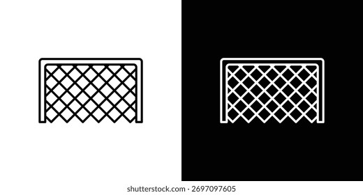 Goal net icon design vector art Illustrations
