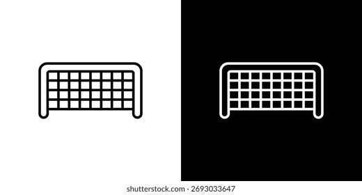 Icono de la red del objetivo. Línea con trazo editable.