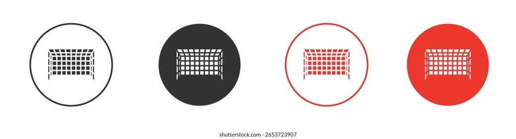 Goal net icon for logo, vector sign symbol for design