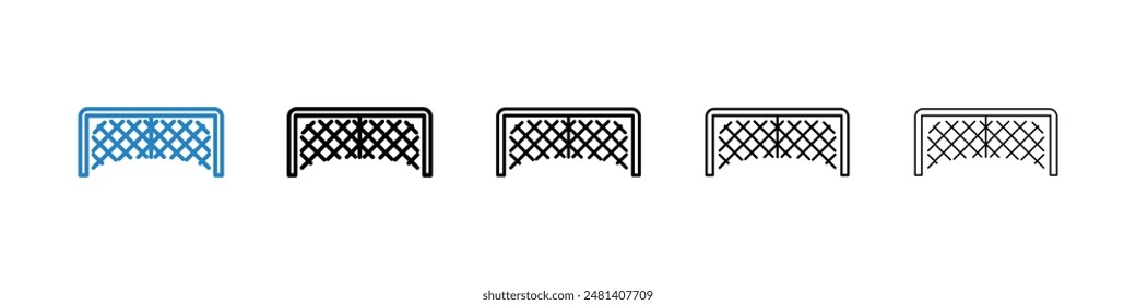 Goal net liner icon vector set.