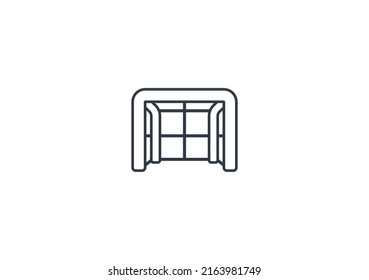 Goal Net Vector Flat Emoticon. Isolated Goal Net Illustration. Goal Net Icon