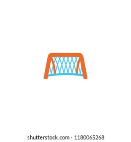 Goal Net Vector Icon. Soccer goal icon