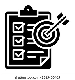 Goal Planner Icon Element For Design