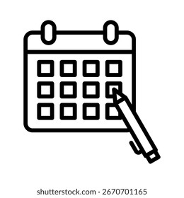Elemento Ícone do Planejador de Metas para Design