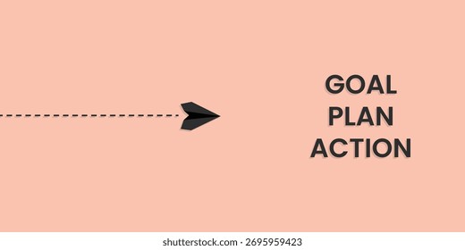 Concepto de planificación y acción de objetivos