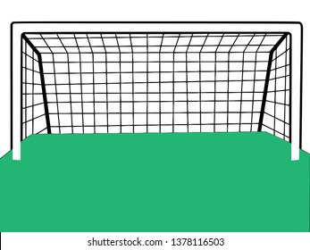 Goal post football vector