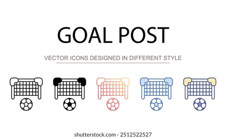 Goal Post ícone design com fundo branco stock ilustração