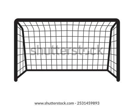 Goal Post Icon vector design isolated white background