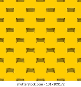 Goal post pattern seamless vector repeat geometric yellow for any design