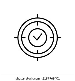 Goal reached Symbol Icon Vector Design Illustration