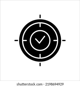 Goal reached Symbol Icon Vector Design Illustration