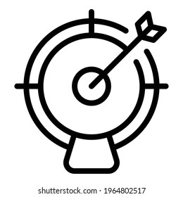 Goal realization icon. Outline Goal realization vector icon for web design isolated on white background
