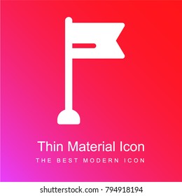 Goal red and pink gradient material white icon minimal design