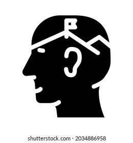 goal setting glyph icon vector. goal setting sign. isolated contour symbol black illustration
