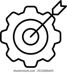 Elemento de icono de ajuste de objetivos para el diseño