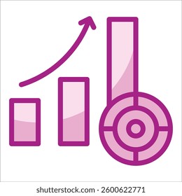 Goal Setting Icon Element For Design