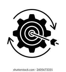 Goal Setting Icon Element for Design