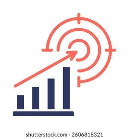 Goal Setting Icon Element for Design