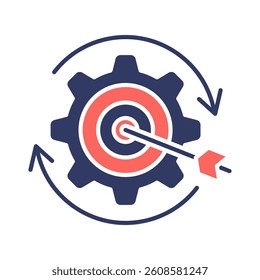 Goal Setting Icon Element for Design