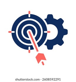 Goal Setting Icon Element for Design