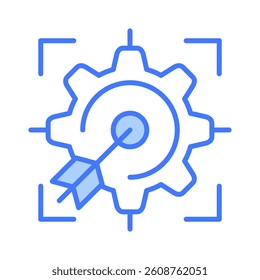 Goal Setting Icon Element for Design
