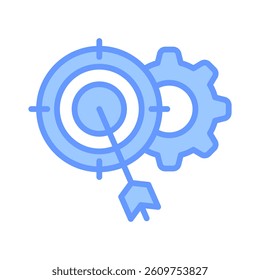 Goal Setting Icon Element for Design