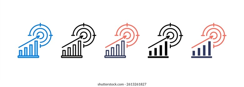 Goal Setting Icon Element for Design