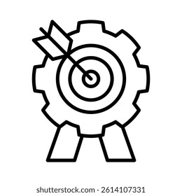 Goal Setting Icon Element for Design