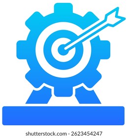 Goal Setting Icon Element for Design