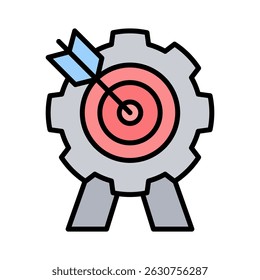 Goal Setting Icon Element for Design