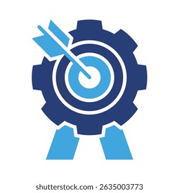 Goal Setting Icon Element for Design