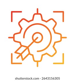 Goal Setting Icon Element for Design