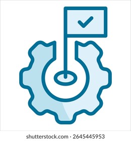 Goal Setting Icon Element For Design
