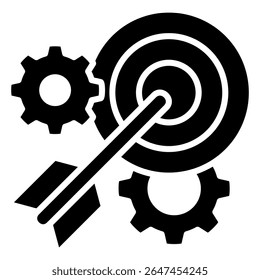 Elemento de icono de ajuste de objetivos para el diseño
