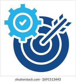 Goal Setting Icon Element For Design