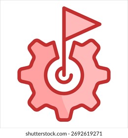 Elemento de icono de ajuste de objetivos para diseño