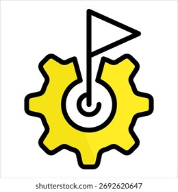 Elemento de icono de ajuste de objetivos para diseño