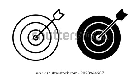 Goal Setting icon representing objectives, planning, achievement, motivation, progress, and personal or business success. This editable vector icon is suitable for business strategy, education, personal development, project management, coaching, presentations, websites, and applications.