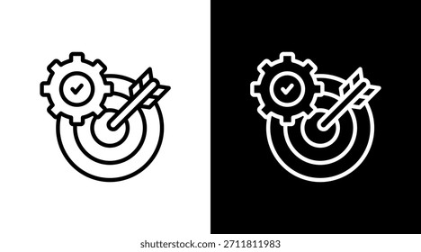 Goal Setting With Icon Set Design