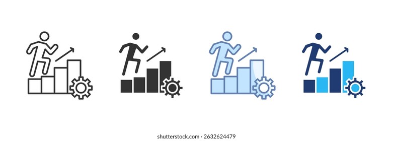 Goal Setting Icon Set Multiple Style Collection