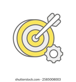 Goal Setting icon vector stock illustration