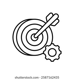 Goal Setting icon vector stock illustration