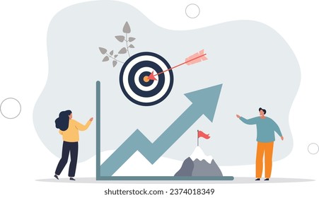 Goal setting for measurable business target achievement . Smart strategy and plan for successful objective reaching .