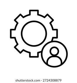 Ilustração do vetor do ícone de estrutura de tópicos da configuração de meta