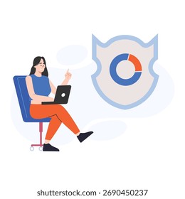 Ilustración vectorial de ajuste de objetivos que puede editar o modificar fácilmente
