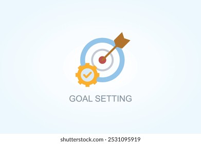 Goal Setting Vector Or Logo Sign Symbol Illustration