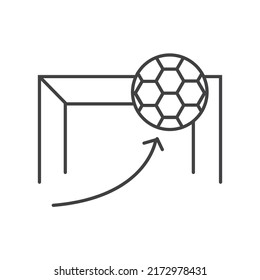 Goal simple linear symbolic icon