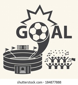 Goal soccer football fan club