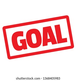 GOAL stamp on white