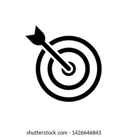 Goal Targer Vector Icon Design Template